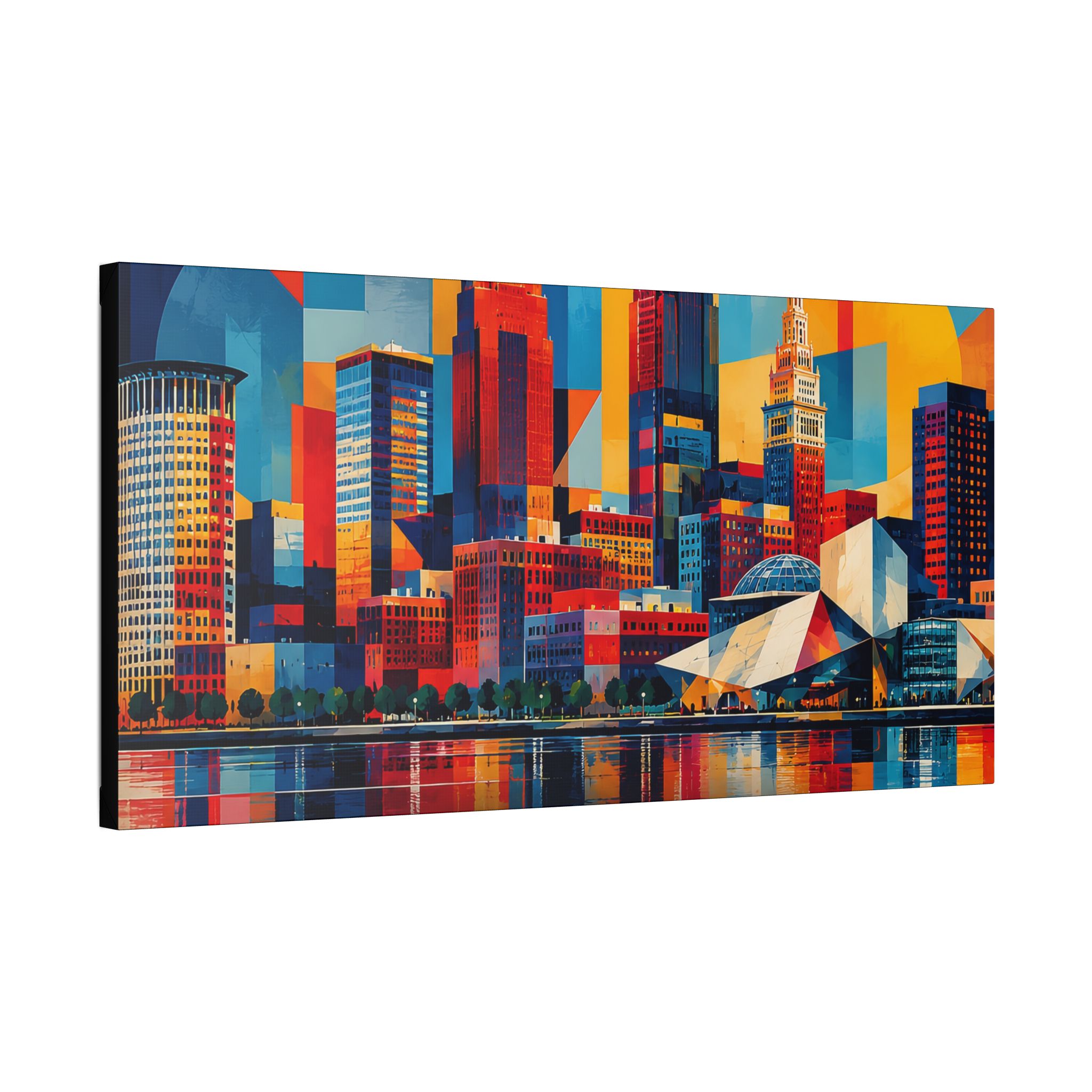 Cleveland Skyline Canvas - Cleveland in Color - Image 10