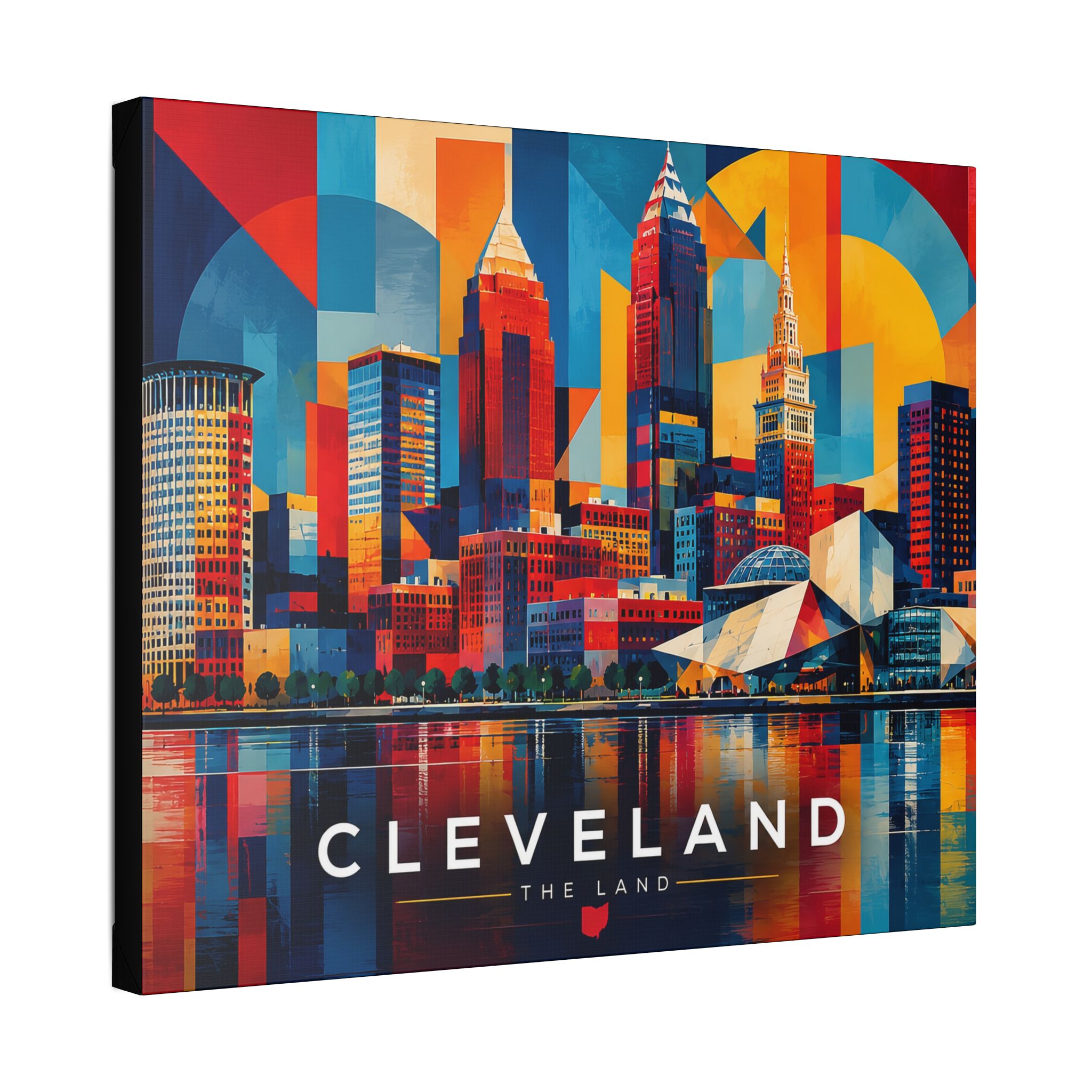 Cleveland Skyline Canvas - Cleveland in Color - Image 2