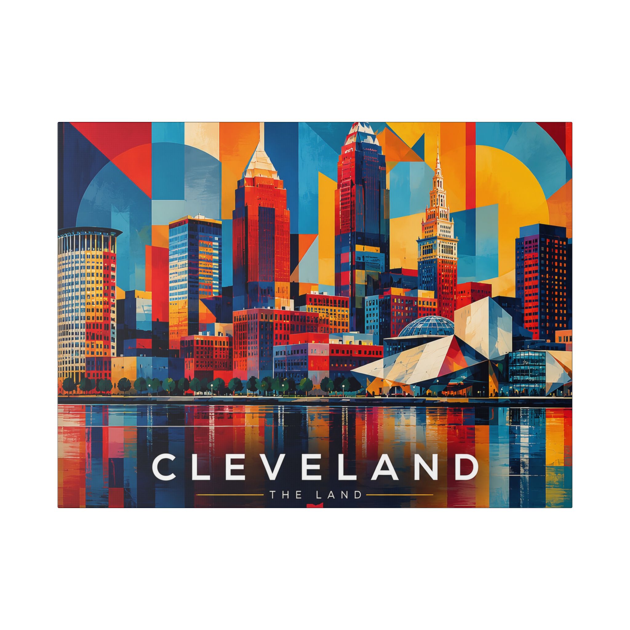 Cleveland Skyline Canvas - Cleveland in Color - Image 5